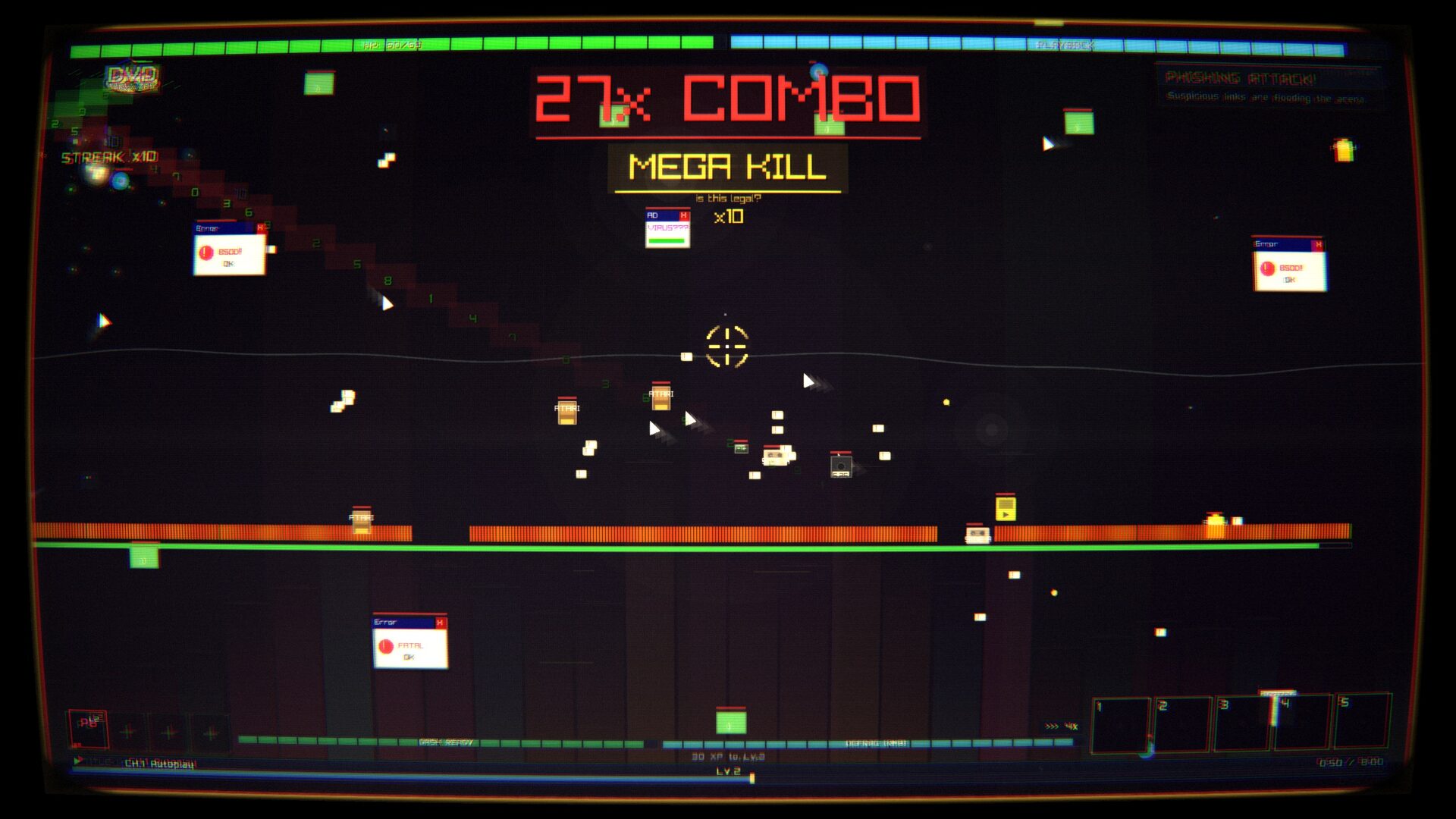 DVD Survivors gameplay screenshot.