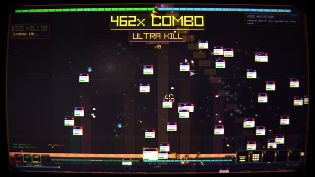 Pop-up ad enemy swarm — ultra kill, 462x combo