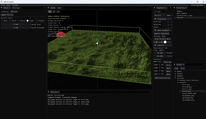Spectre Engine terrain editor
