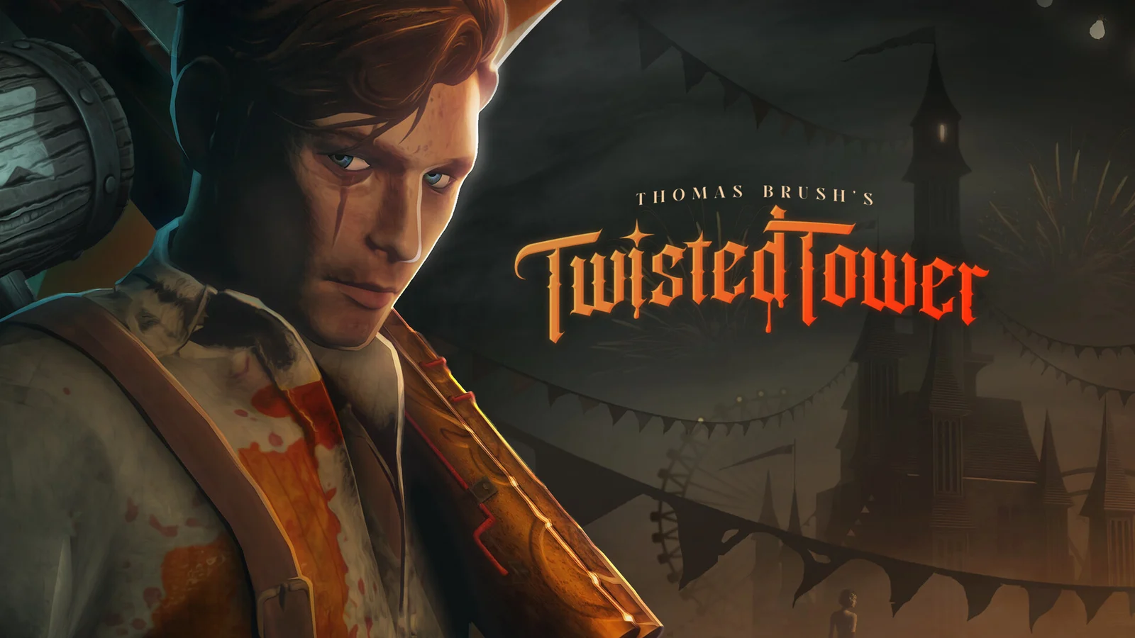 Twisted Tower key art with the official game logo